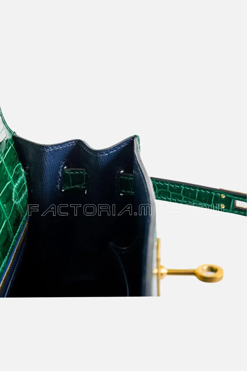 Hermes HSS Kelly Sellier 25 Emerald Nilo Crocodile/Cassis Brushed GHW