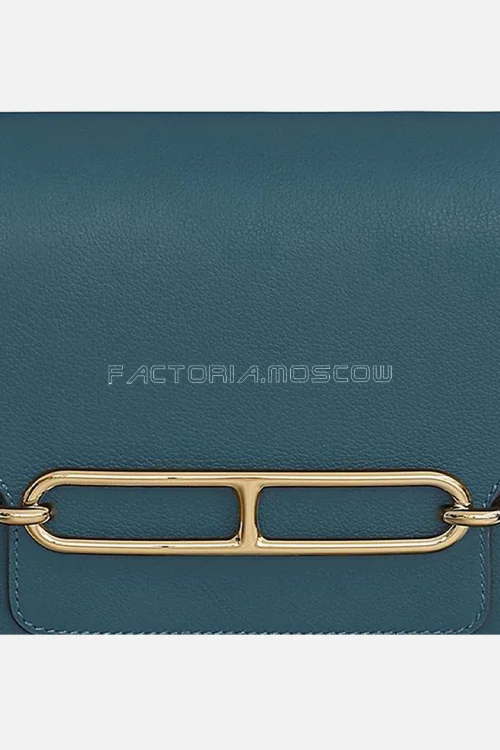Hermes Roulis Mini Evercolor Bleu De Prusse GHW