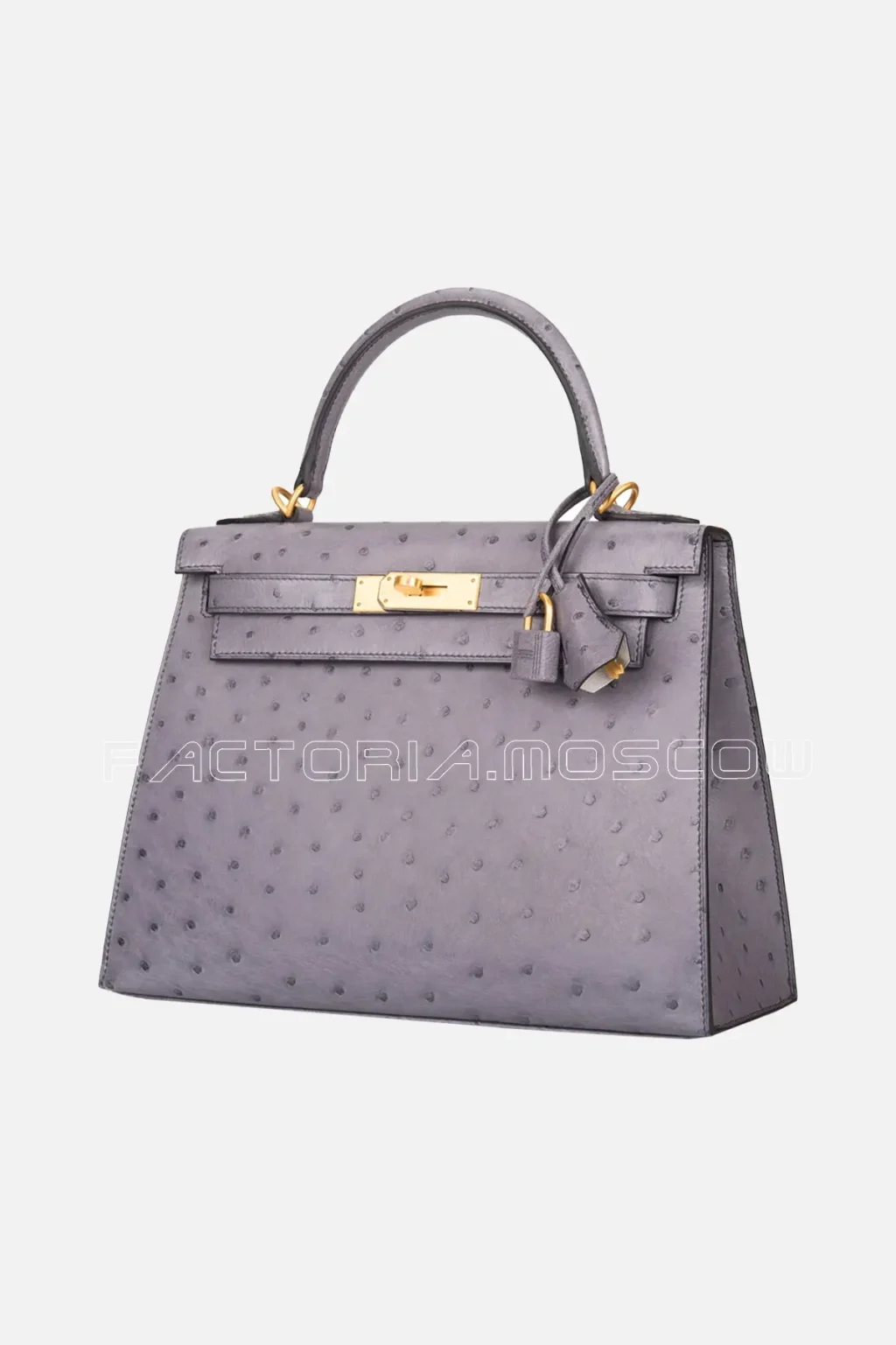 Hermes HSS Kelly Sellier 28 Bi-Color Gris Agate And Gris Perle Ostrich Brushed GHW