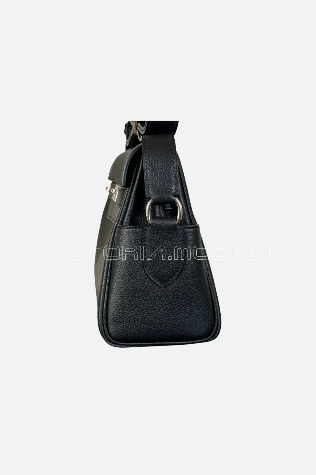 Hermes Kelly Messenger Evercolor Colour Black PHW