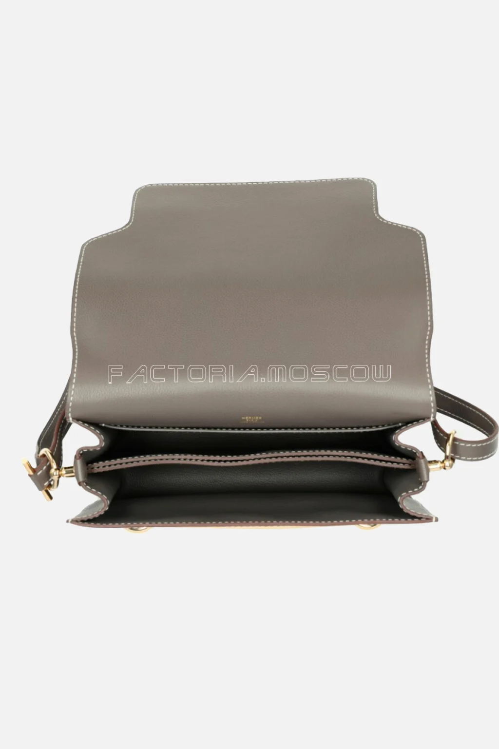 Hermès Roulis 23 Etoupe Evercolor GHW