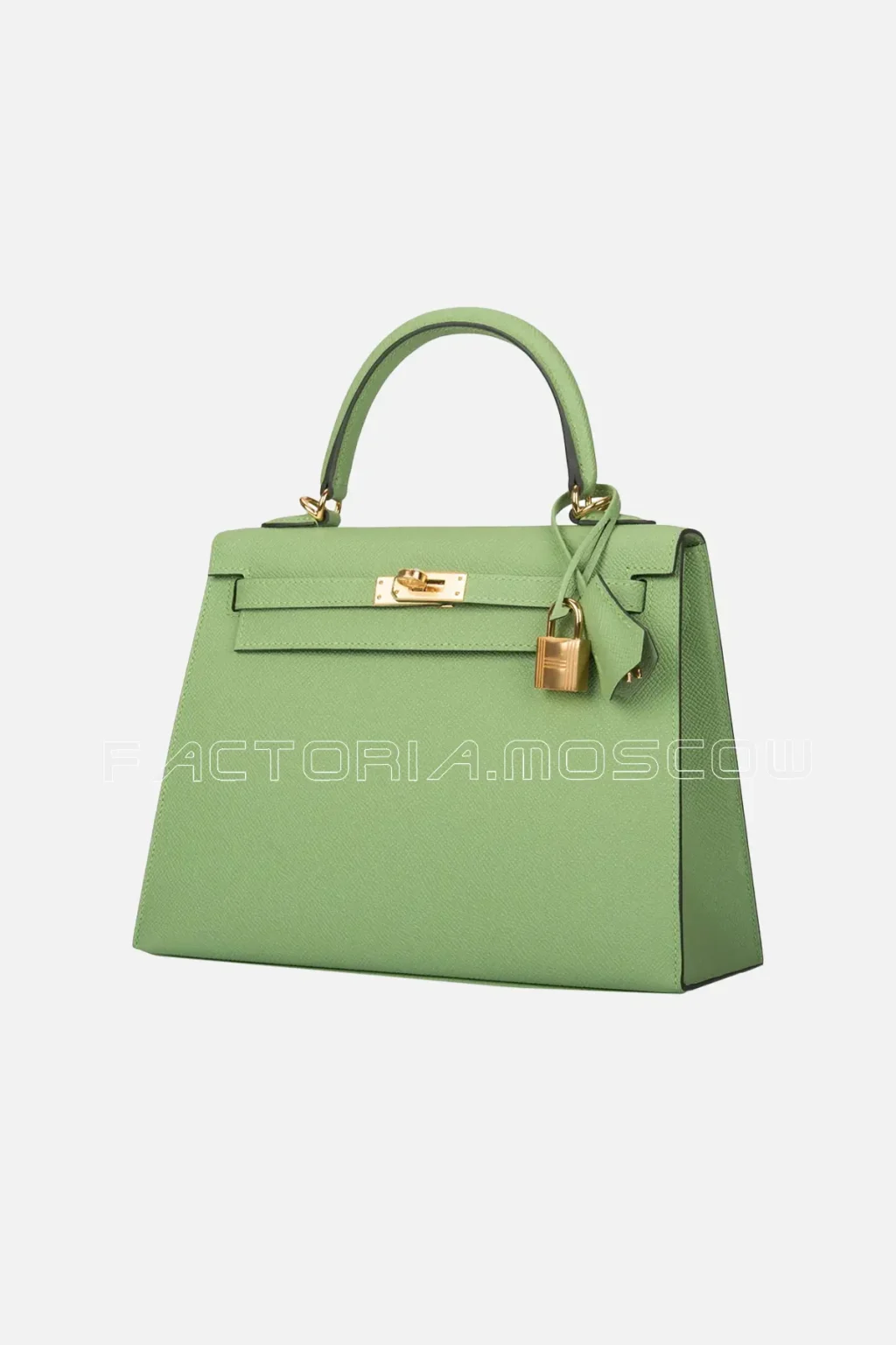 Hermes Kelly Sellier 25 Epsom Colour Vert Criquet GHW