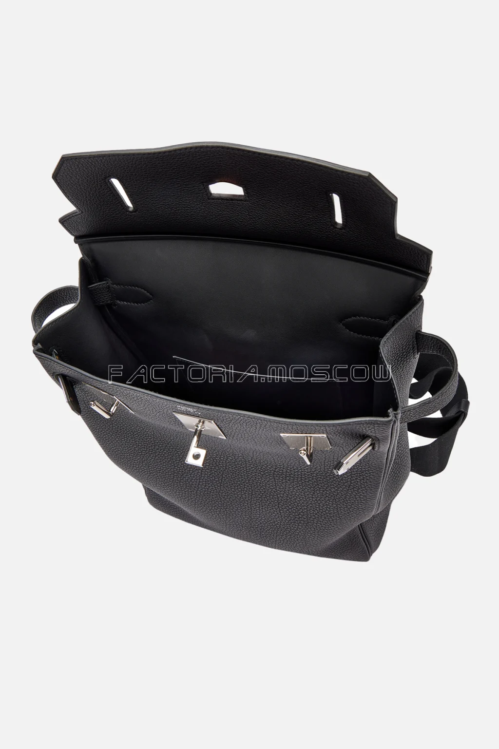 Hermes Hac A Dos GM Backpack Togo Black PHW