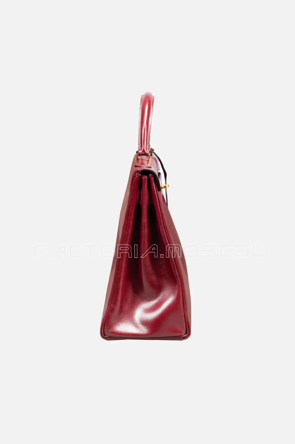 Hermès Kelly Retourne 32 Box Calf Colour Burgundy GHW