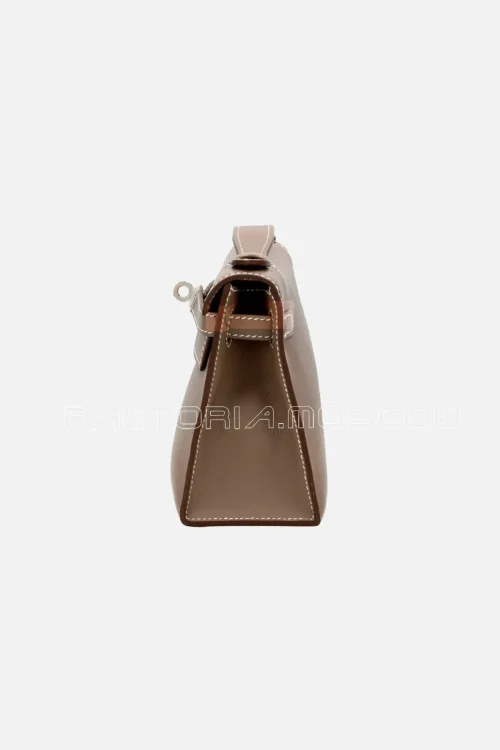 Hermès Kelly Pochette Étoupe Swift PHW