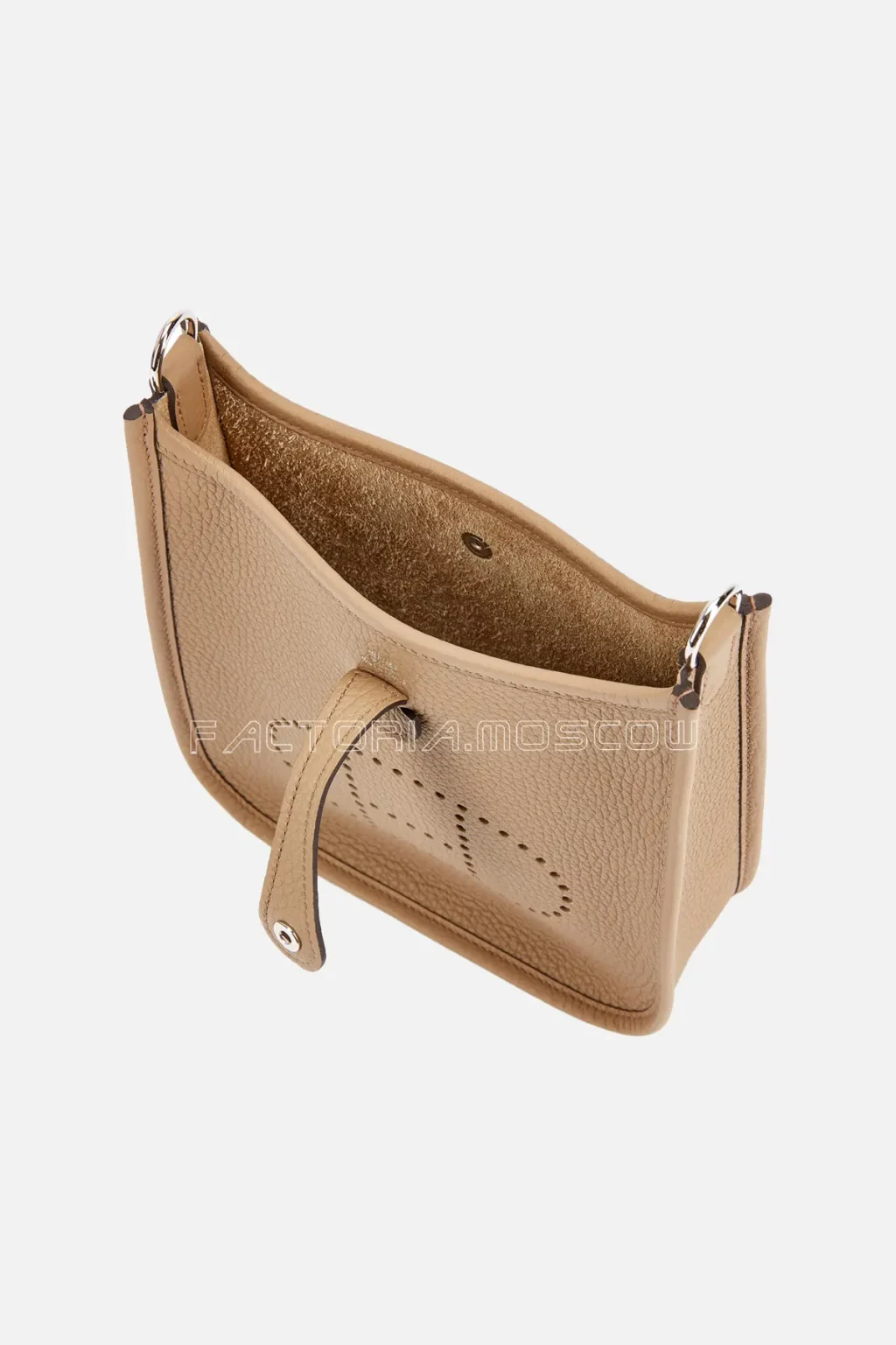 Hermès Mini Evelyne TPM 16 Beige Marfa Clemence PHW