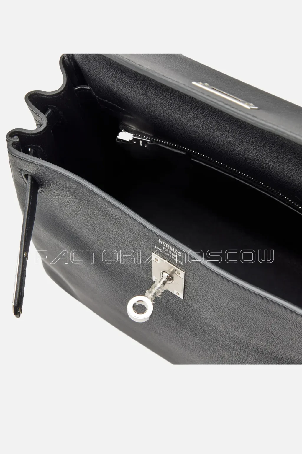 Hermès Kelly Retourne 25 Swift Colour Black PHW