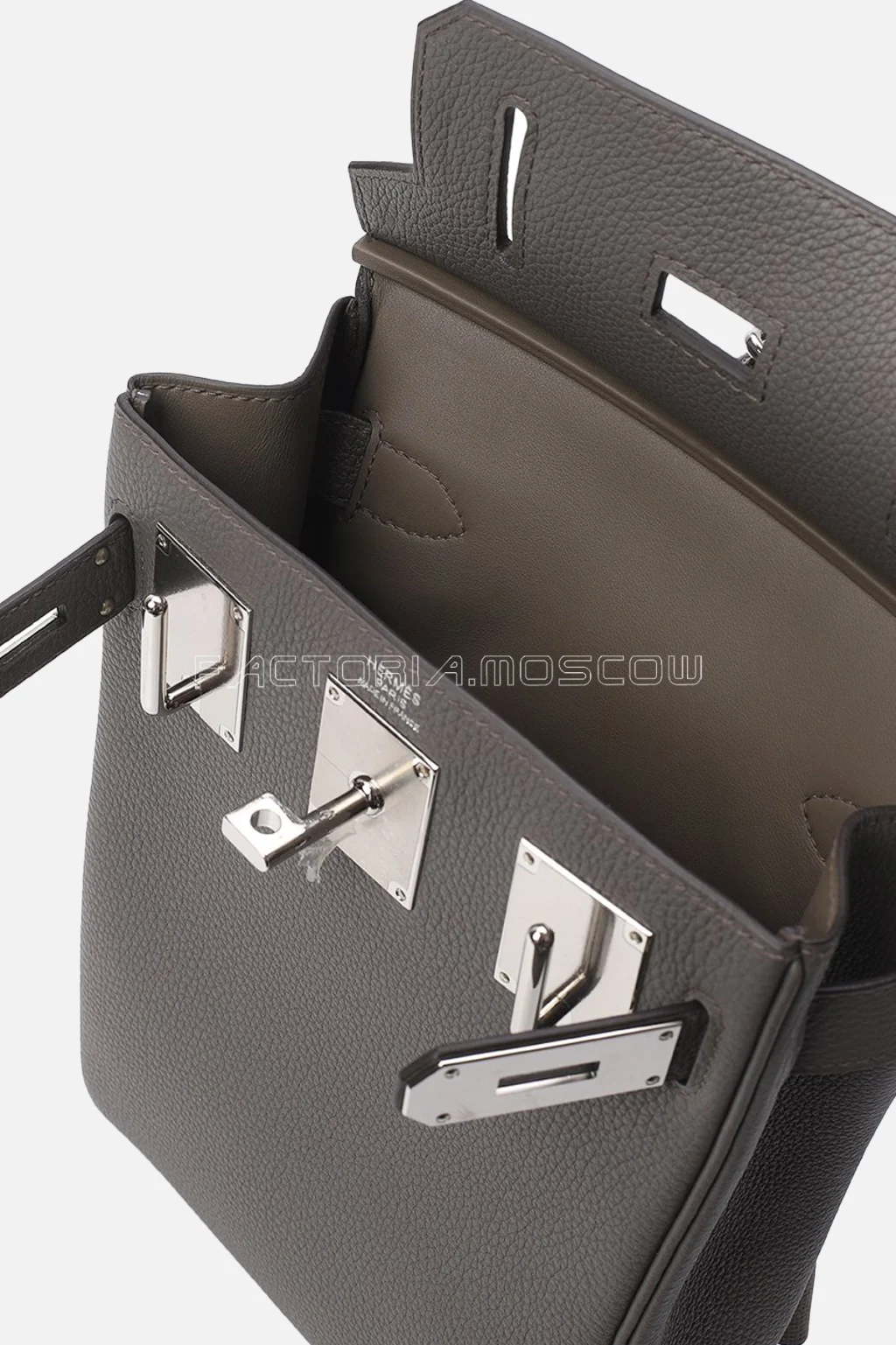 Hermes Hac A Dos PM Backpack Togo Gris Meyer PHW