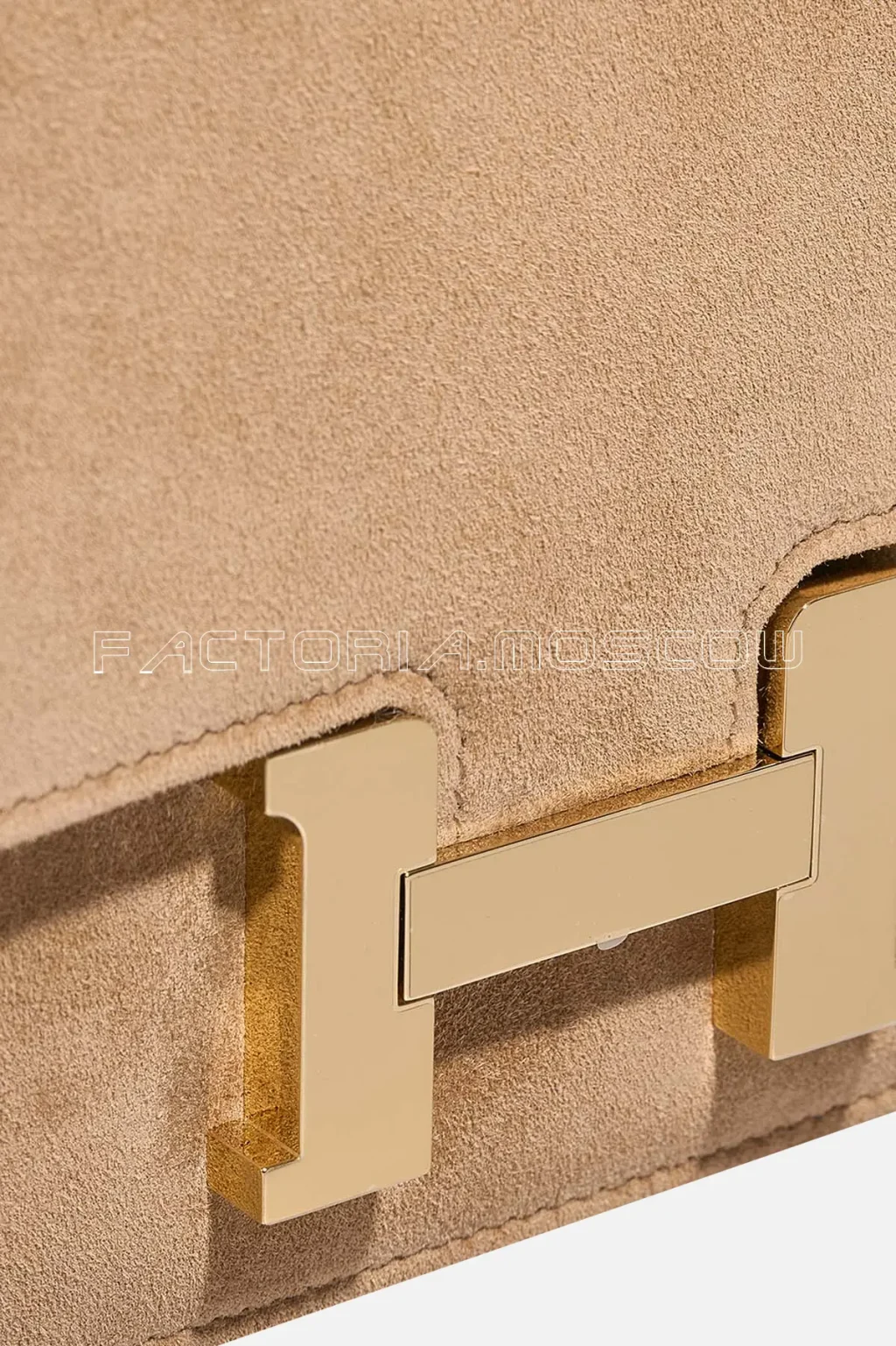 Hermès Constance HSS 18 Doblis Suede Nude GHW