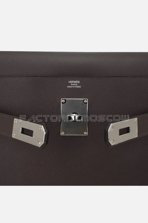 Hermes Kelly Messenger PM Bag Ecorce Evercolor PHW