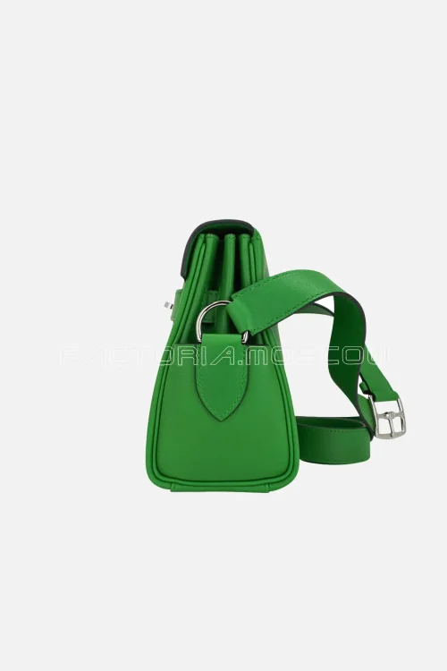 Hermes Kelly Messenger PM Bag Vert Yucca Evercolor PHW