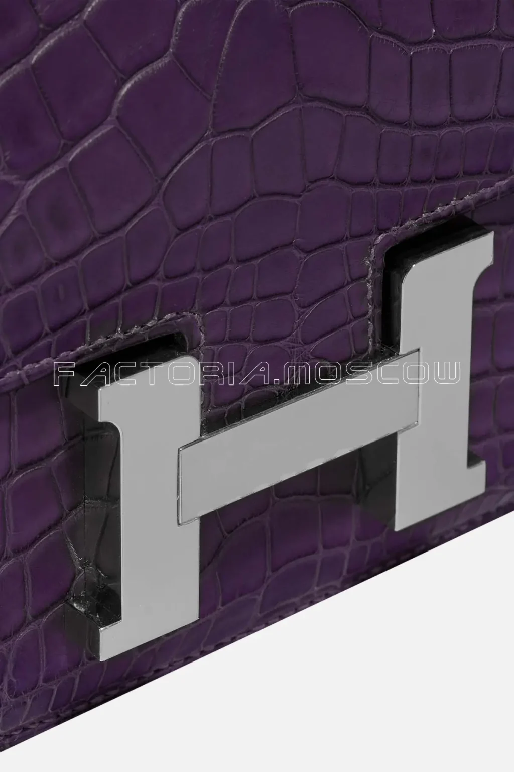 Hermès Constance 18 Matte Alligator Colour Amethyst PHW