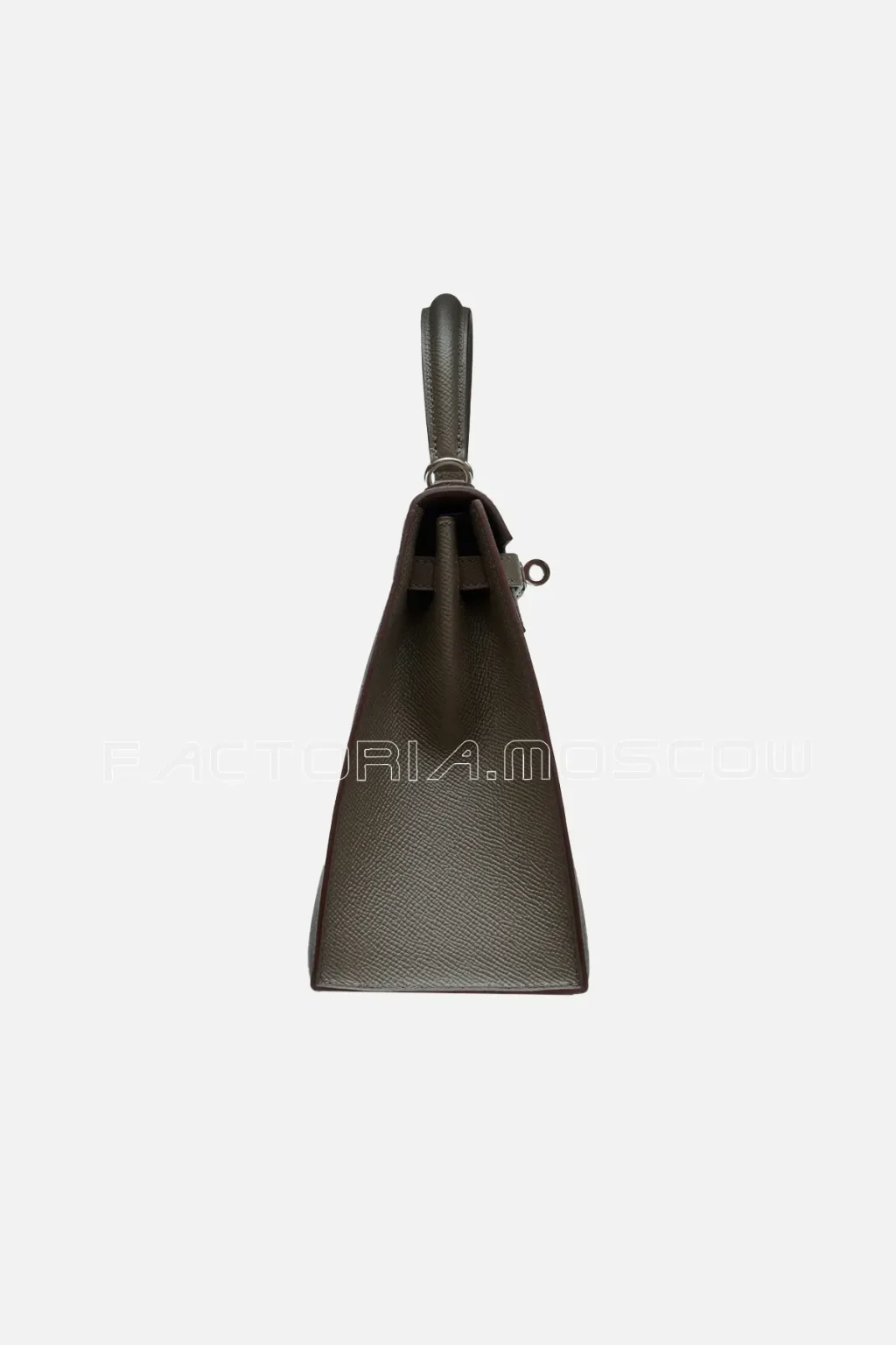 Hermès Kelly Sellier 25 Epsom Colour Gris Tourterelle PHW