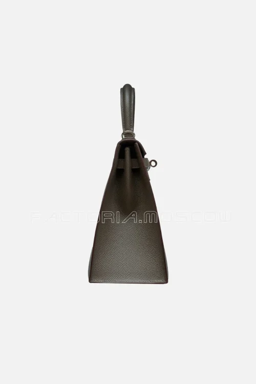 Hermès Kelly Sellier 25 Epsom Colour Gris Tourterelle PHW