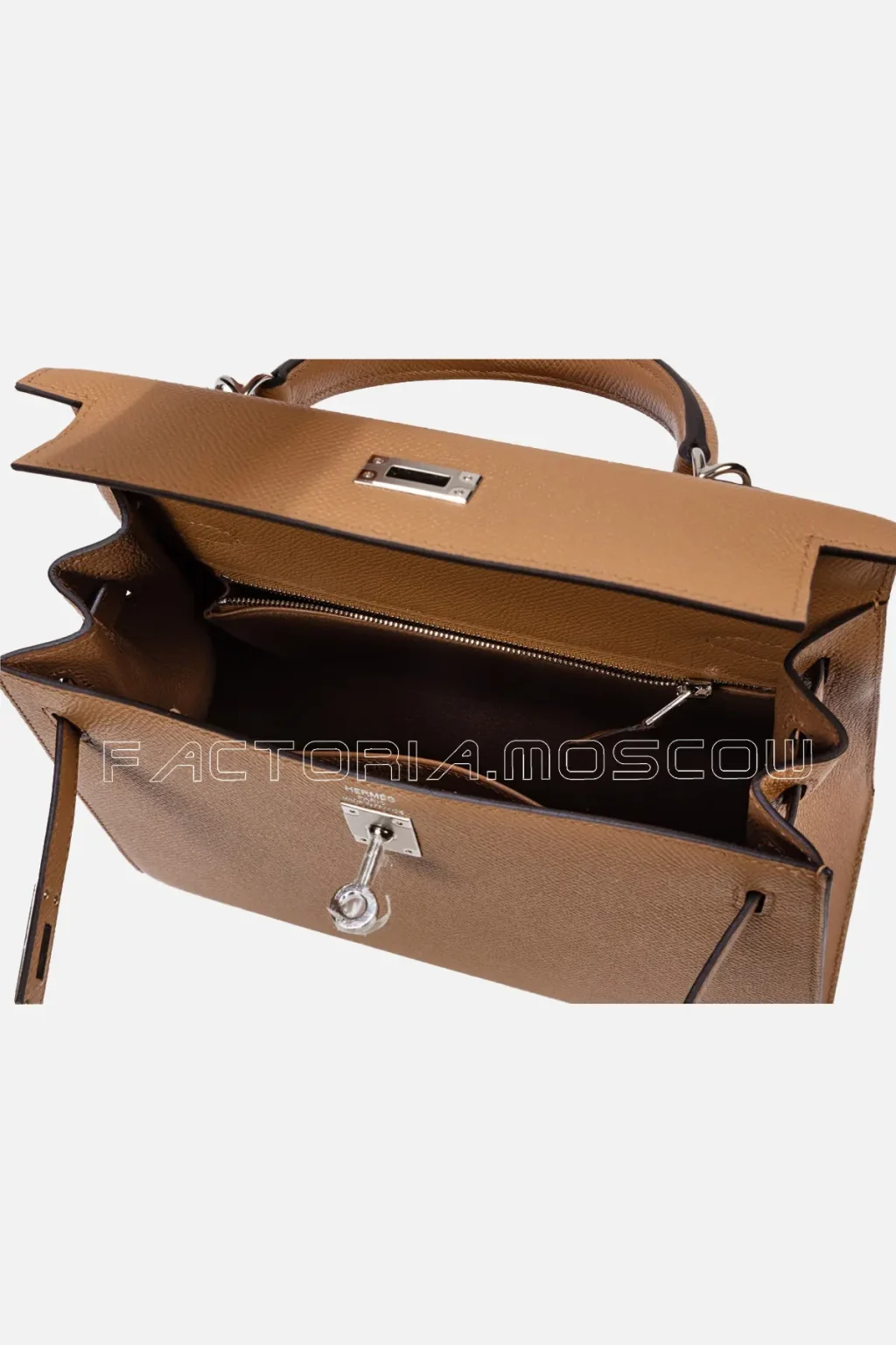 Hermès Kelly Sellier 25 Epsom Colour Chai PHW
