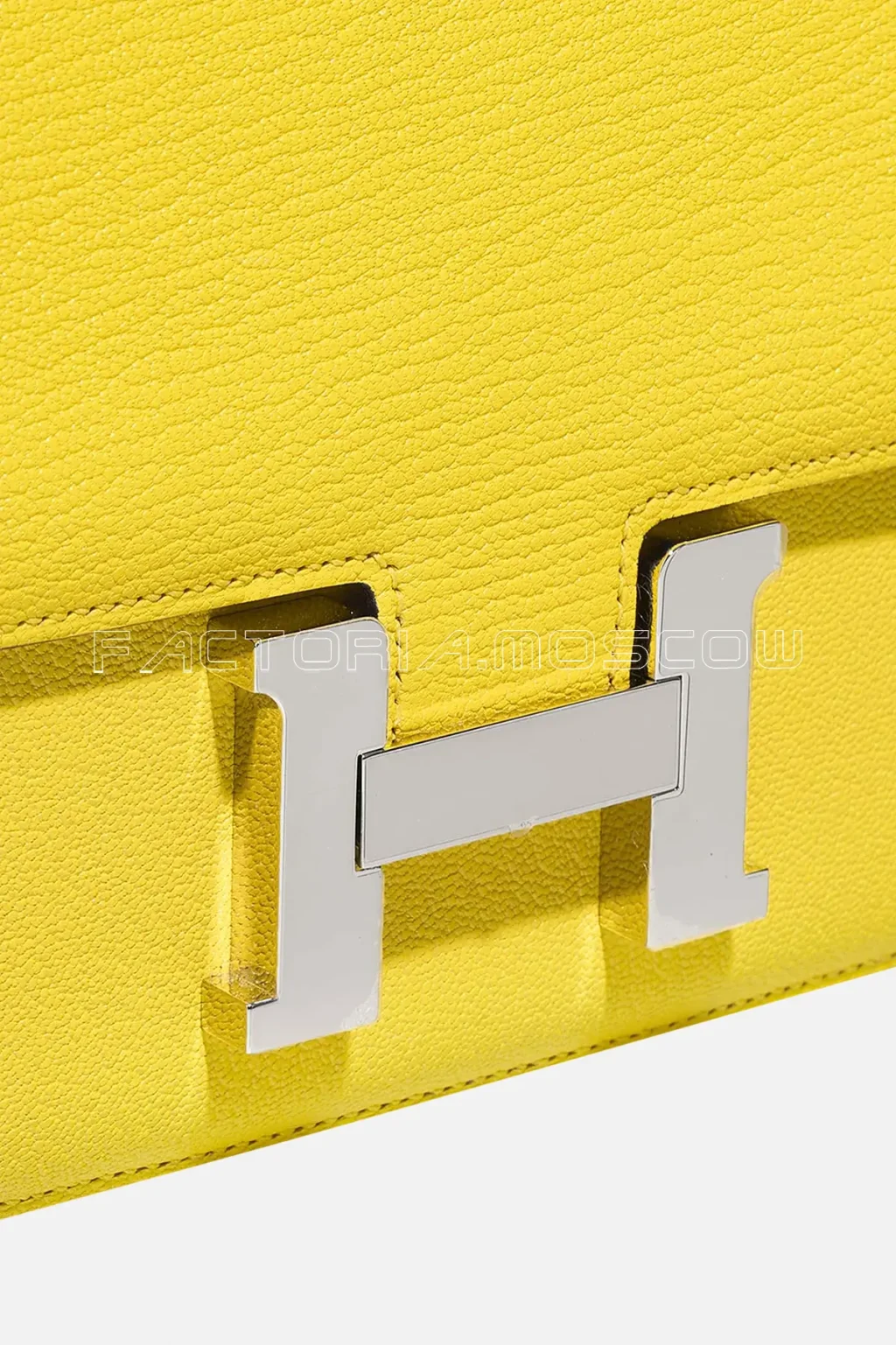 Hermès Constance 18 Chèvre Mysore Jaune Citron GHW