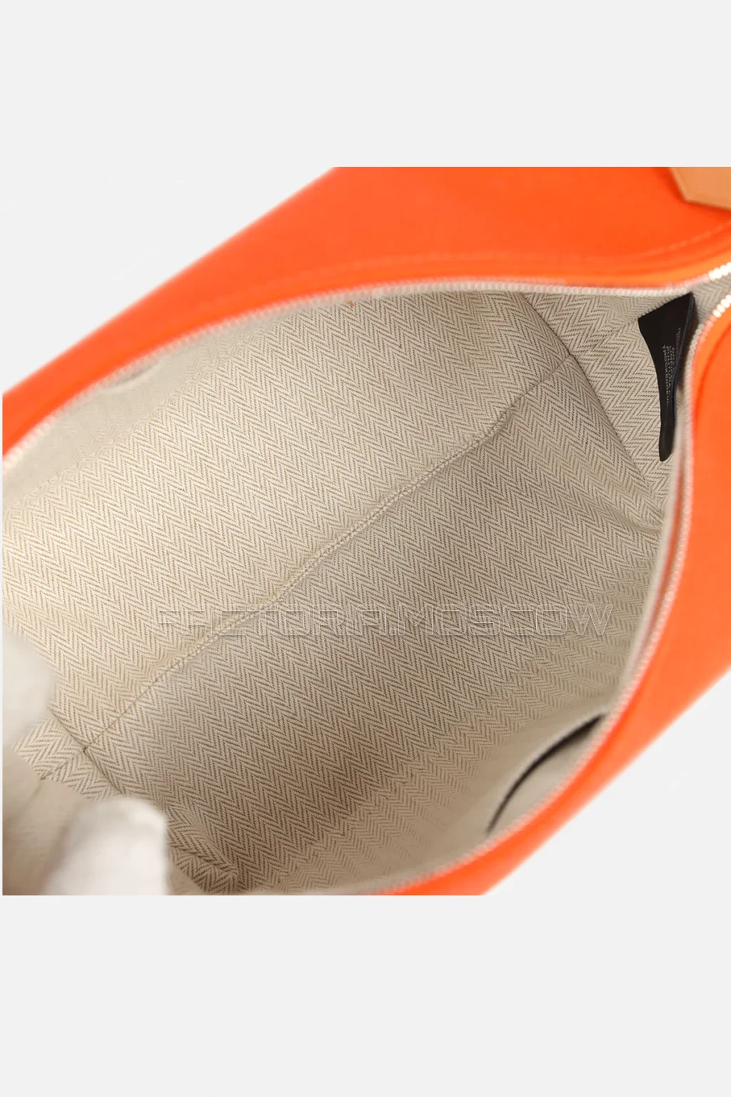 Hermès Bride A Brac Carre Case PM Feu Canvas PHW