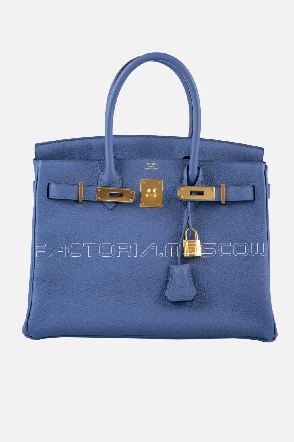 Hermes Birkin 30 Blue Brighton Clemence Wiith GHW