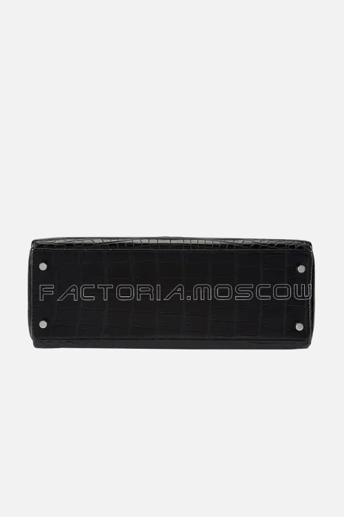 Hermès Kelly Retourne 32 Matte Alligator Colour Black PHW