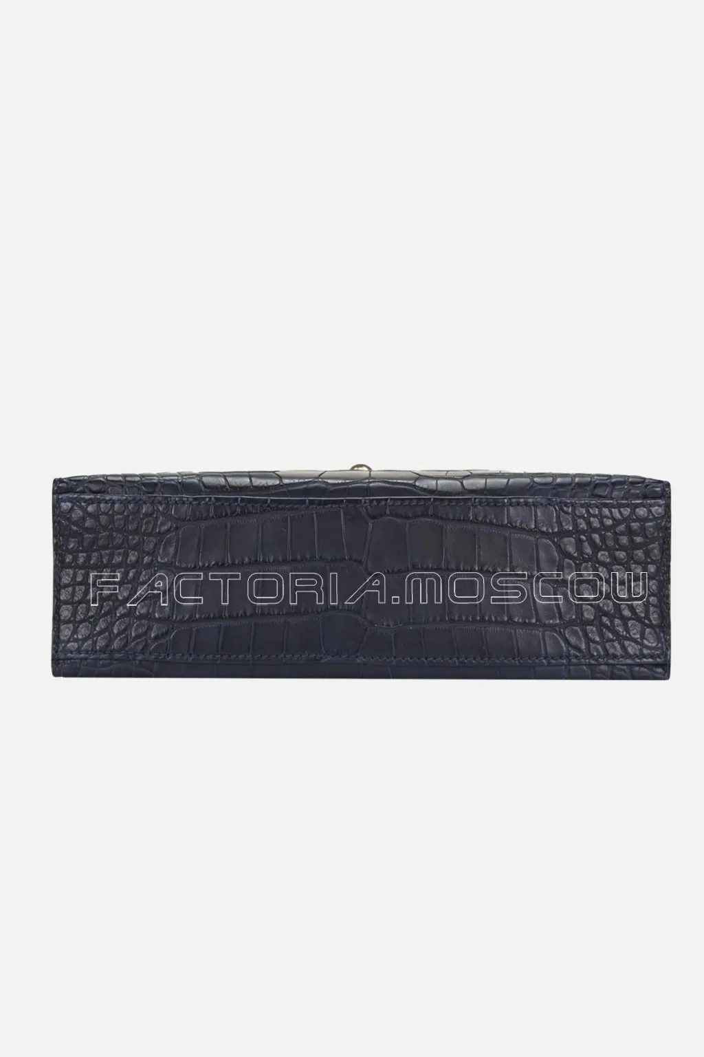 Hermès Mini Kelly Pochette Matte Mississippiensis Alligator Color Bleu Indigo PHW