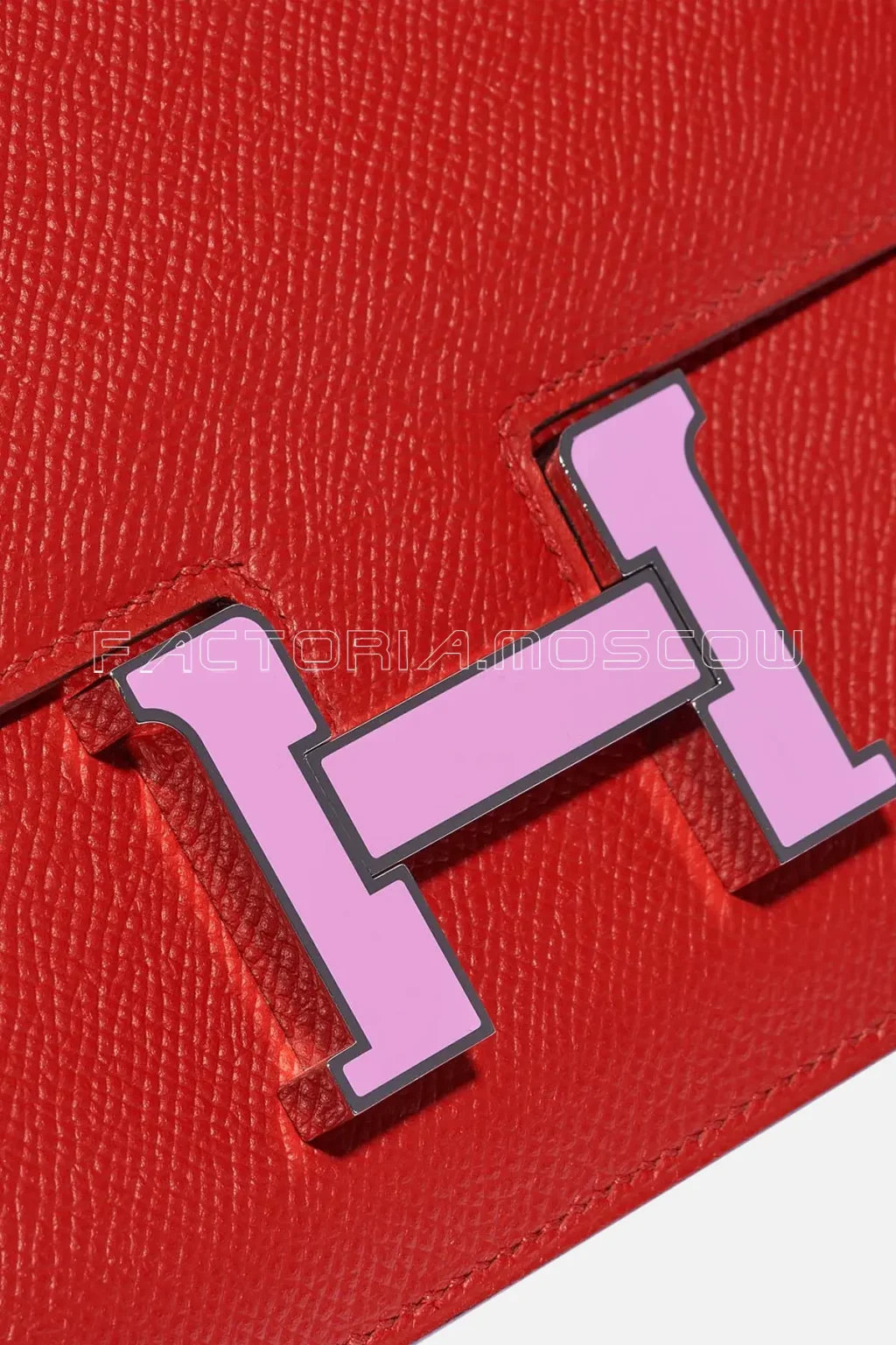 Hermès Constance 18 Epsom Rouge De Coeur / Mauve Silvestre PHW