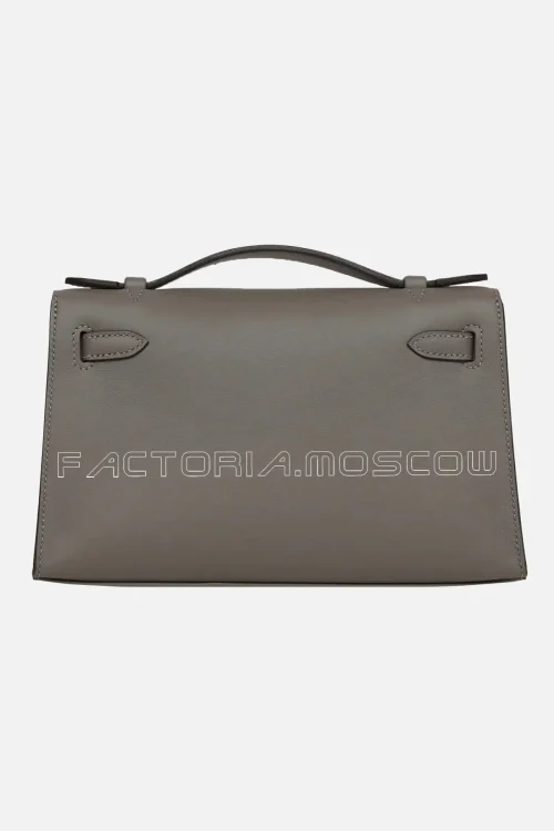 Hermès Kelly Pochette Swift Colour Gris Meyer GHW