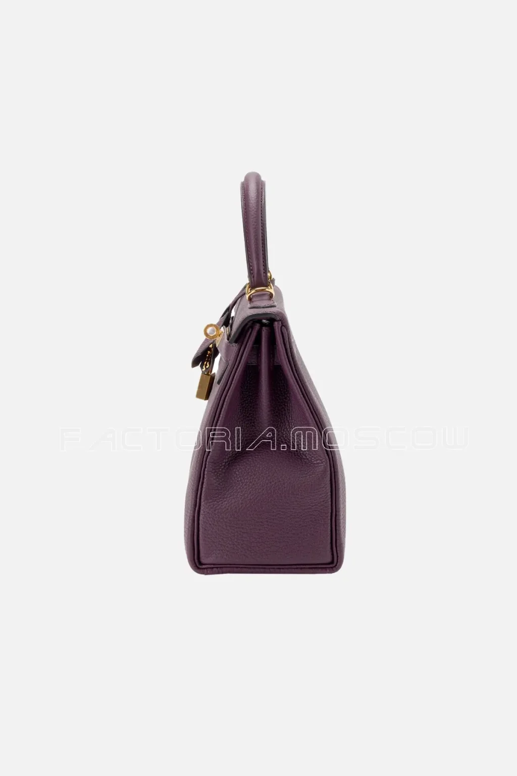 Hermès Kelly Retourne 25 Togo Colour Cassis GHW