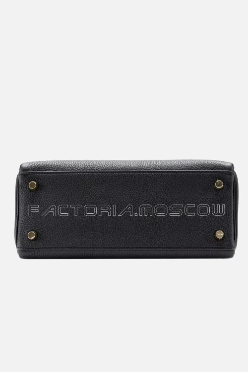 Hermès Kelly Retourne 25 Togo Colour Black GHW