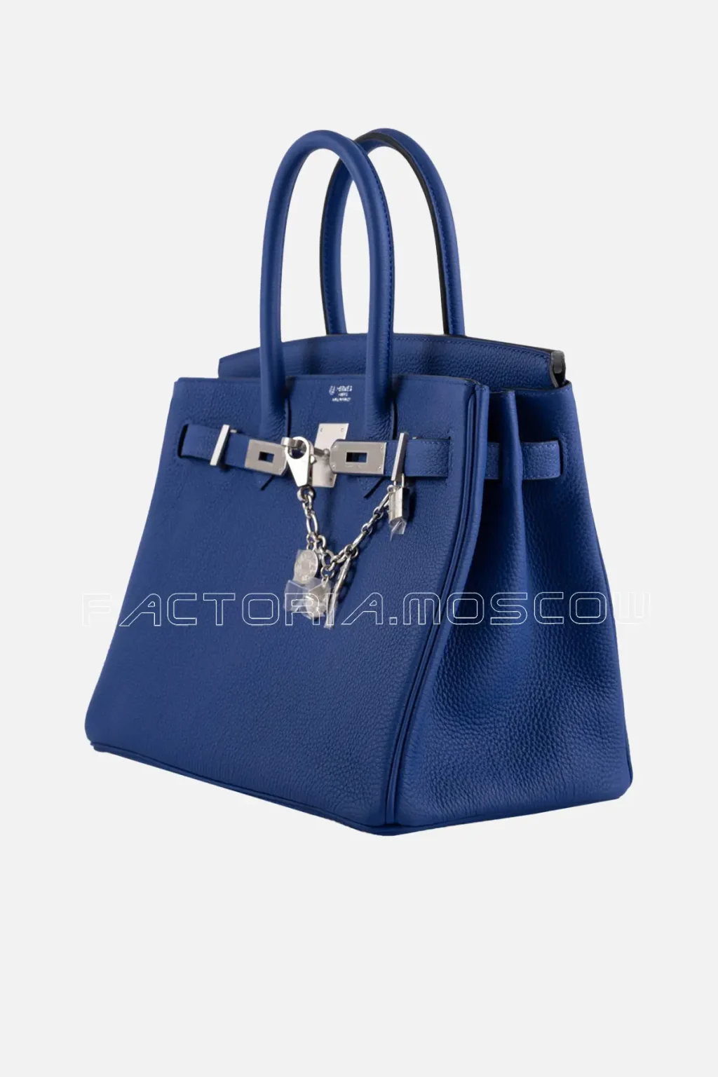 Hermes HSS Birkin 30 Blue Electric Togo Brushed PHW
