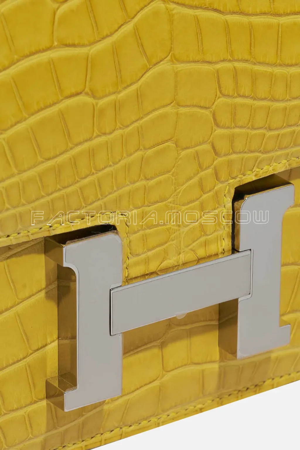 Hermès Constance 18 Matte Alligator Mimosa PHW