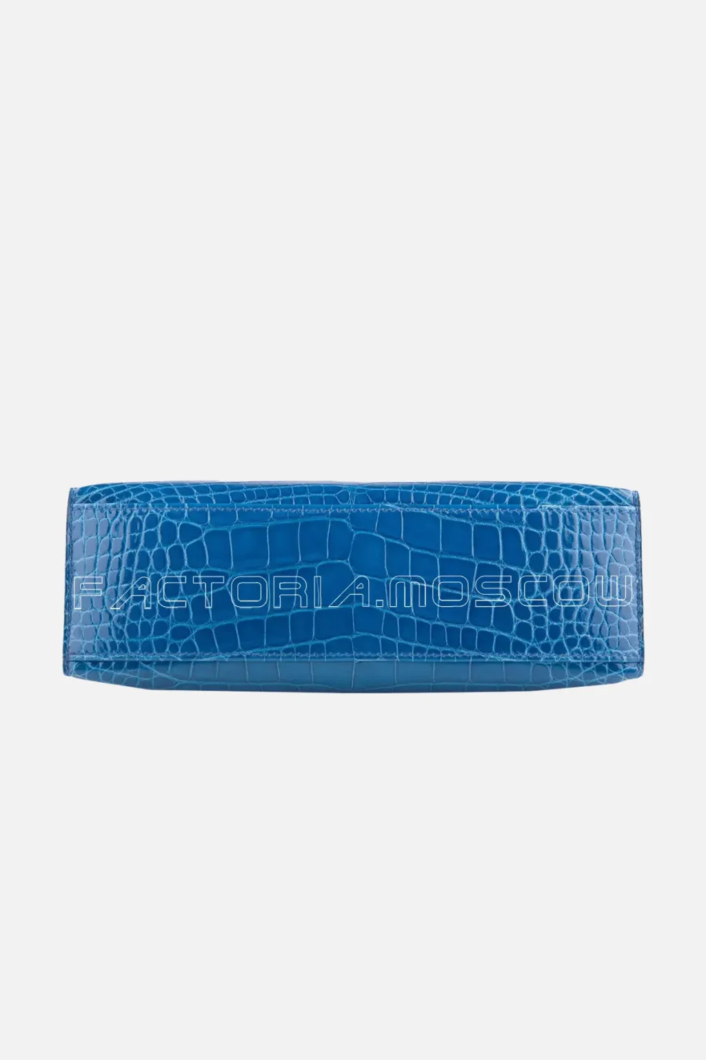 Hermes Kelly Pochette Mini Blue Mykonos Shiny Alligator PHW