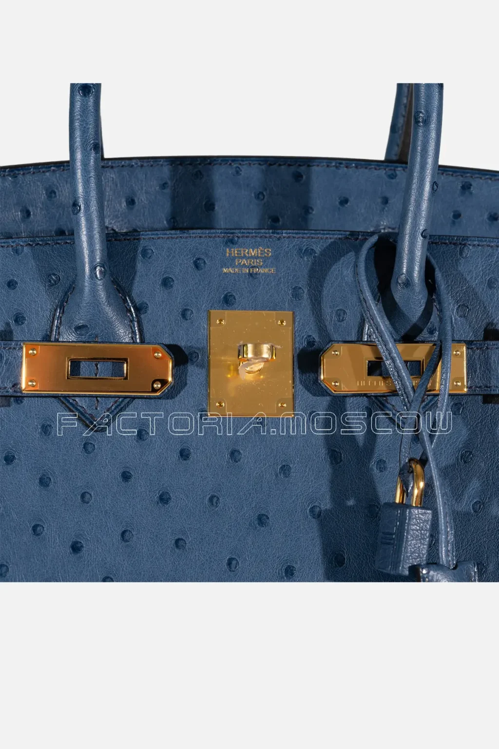 Hermes Birkin 30 Blue Roi Ostrich PHW