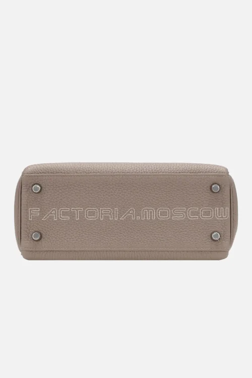 Hermès HSS Kelly Retourne 25 Togo Colour Gris Asphalte And Bleu Nuit Brushed PHW