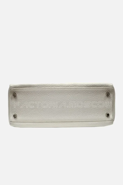 Hermès Kelly Retourne 32 Clemence Colour White PHW