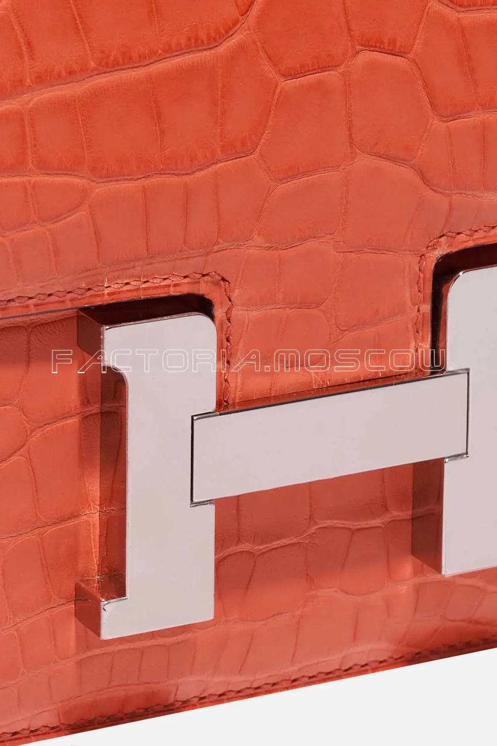 Hermès Constance 18 Matte Alligator Orange Poppy PHW