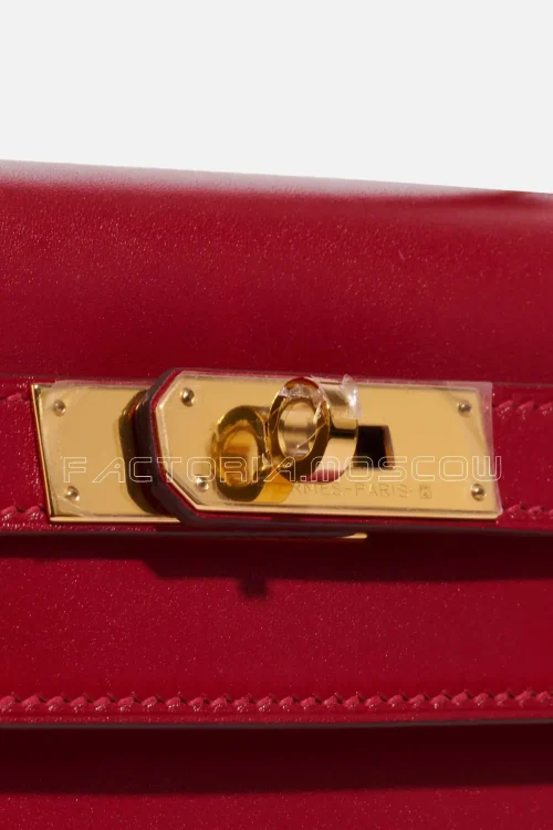 Hermès Kelly 28 Tadelakt Rouge Vif GHW