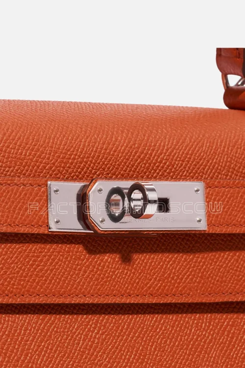 Hermès Kelly Sellier 28 Epsom Terre Battue PHW