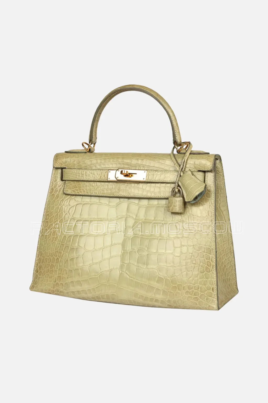 Hermès Kelly 28 Vert Celadon Natura Shiny Alligator GHW