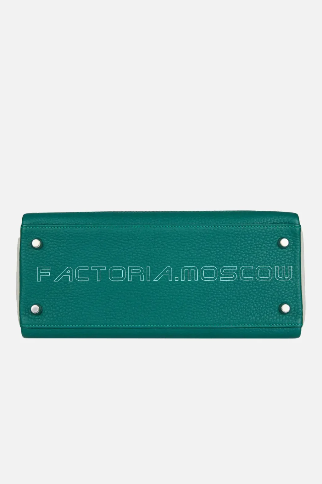 Hermès Special Order (HSS) Kelly Retourne 28 Malachite And Gris Perle Clemence Brushed PHW