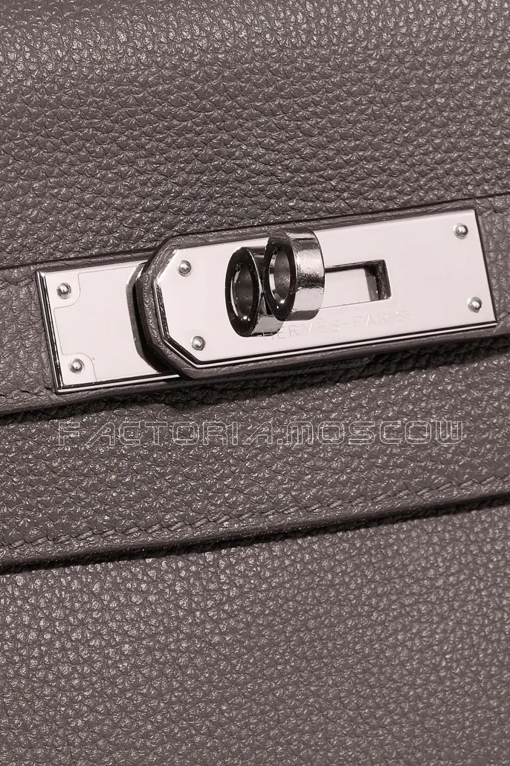 Hermès Kelly Retourne 28 Evercolor Etain PHW