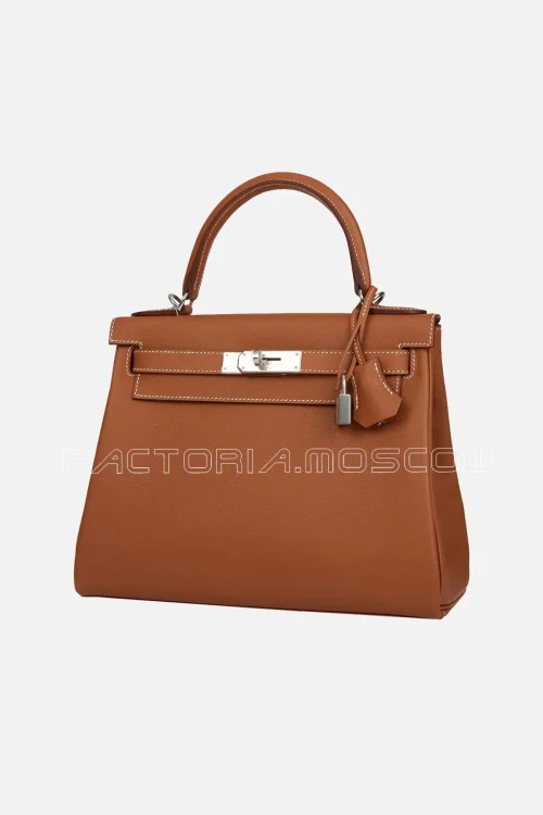 Hermès Kelly Retourne 28 Gold Evercolor PHW