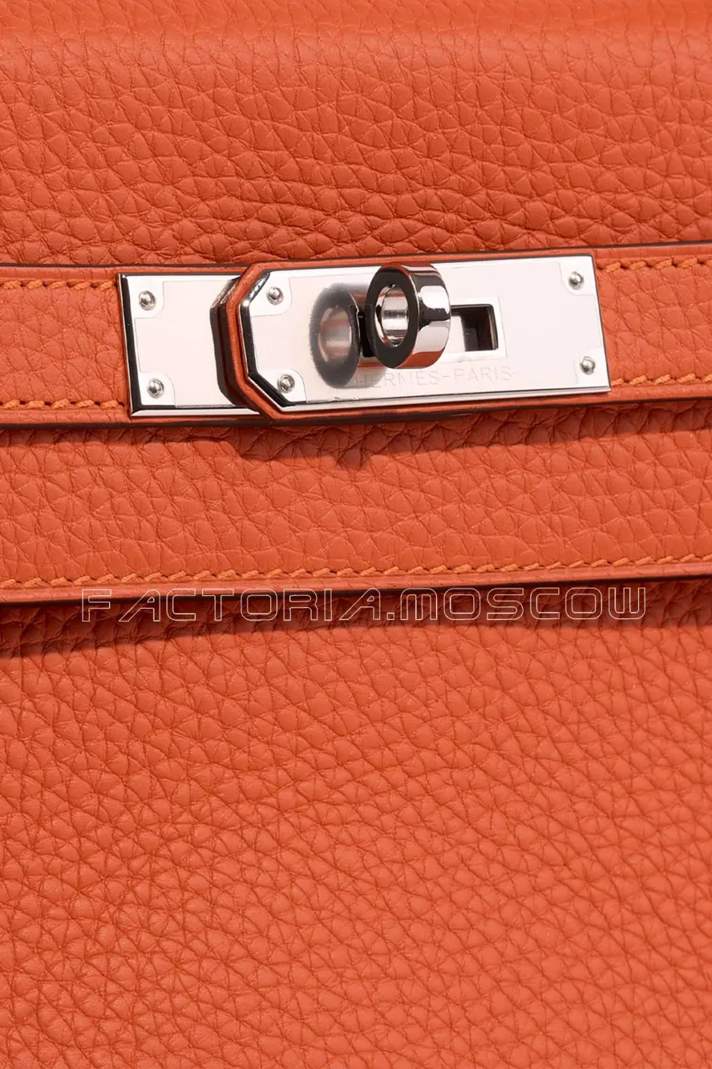 Hermès Kelly Retourne 28 Clemence Feu PHW