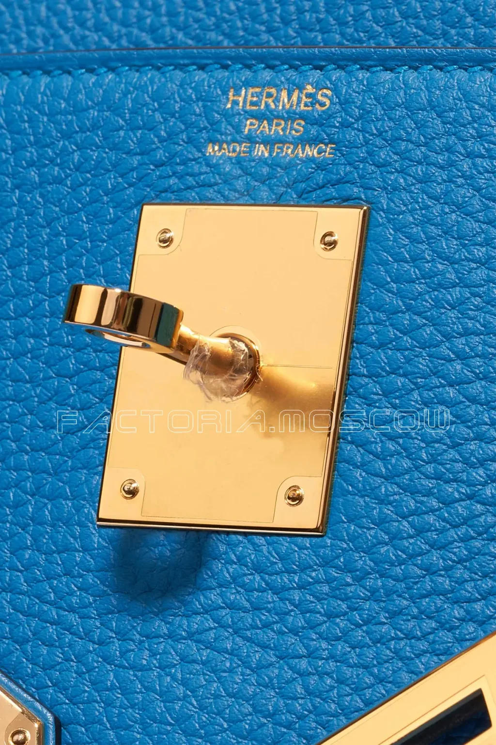 Hermès Kelly Retourne 28 Togo Blue Zanzibar GHW