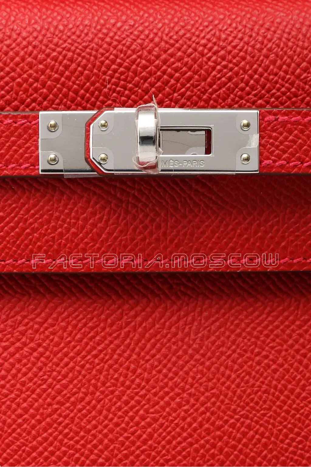 Hermes Kelly Pochette Epsom Colour Rouge Casaque PHW