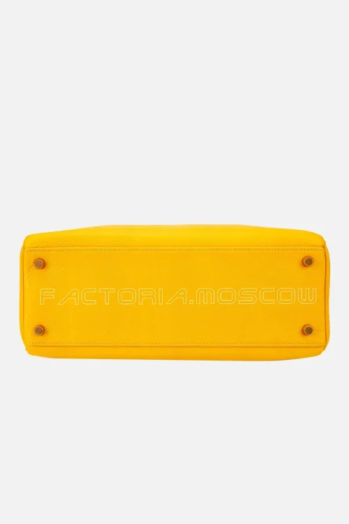 Hermès Kelly Retourne 32 Togo Colour Soleil GHW