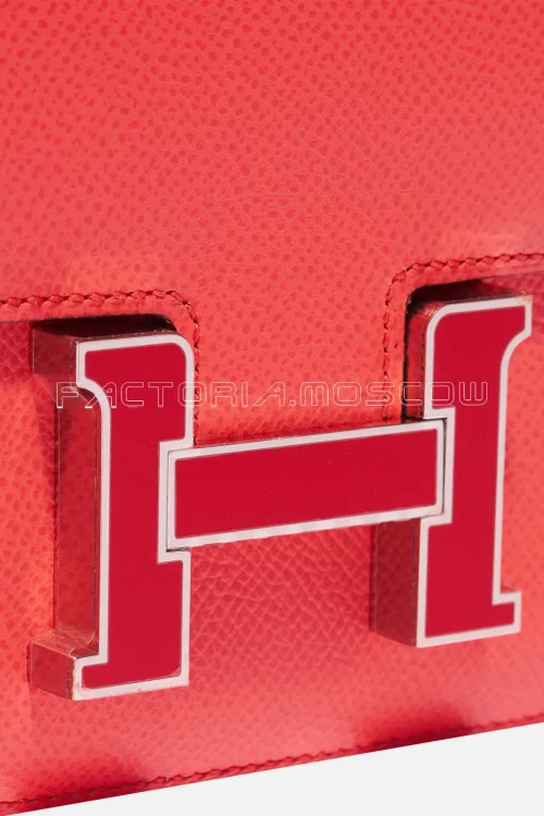 Hermès Constance 18 Epsom Rose Texas/Rouge De Coeur PHW