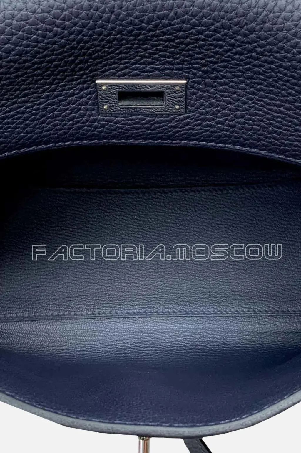 Hermes Kelly Ado II 22 Backpack Clemence Colour Blue Nuit PHW