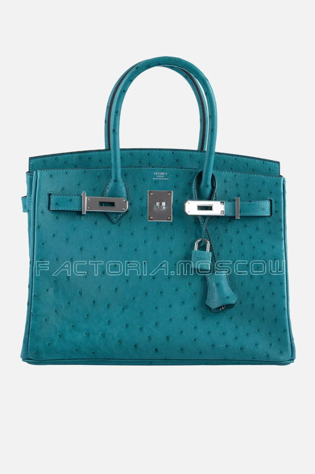 Hermes Birkin 30 Vert Verone Ostrich PHW