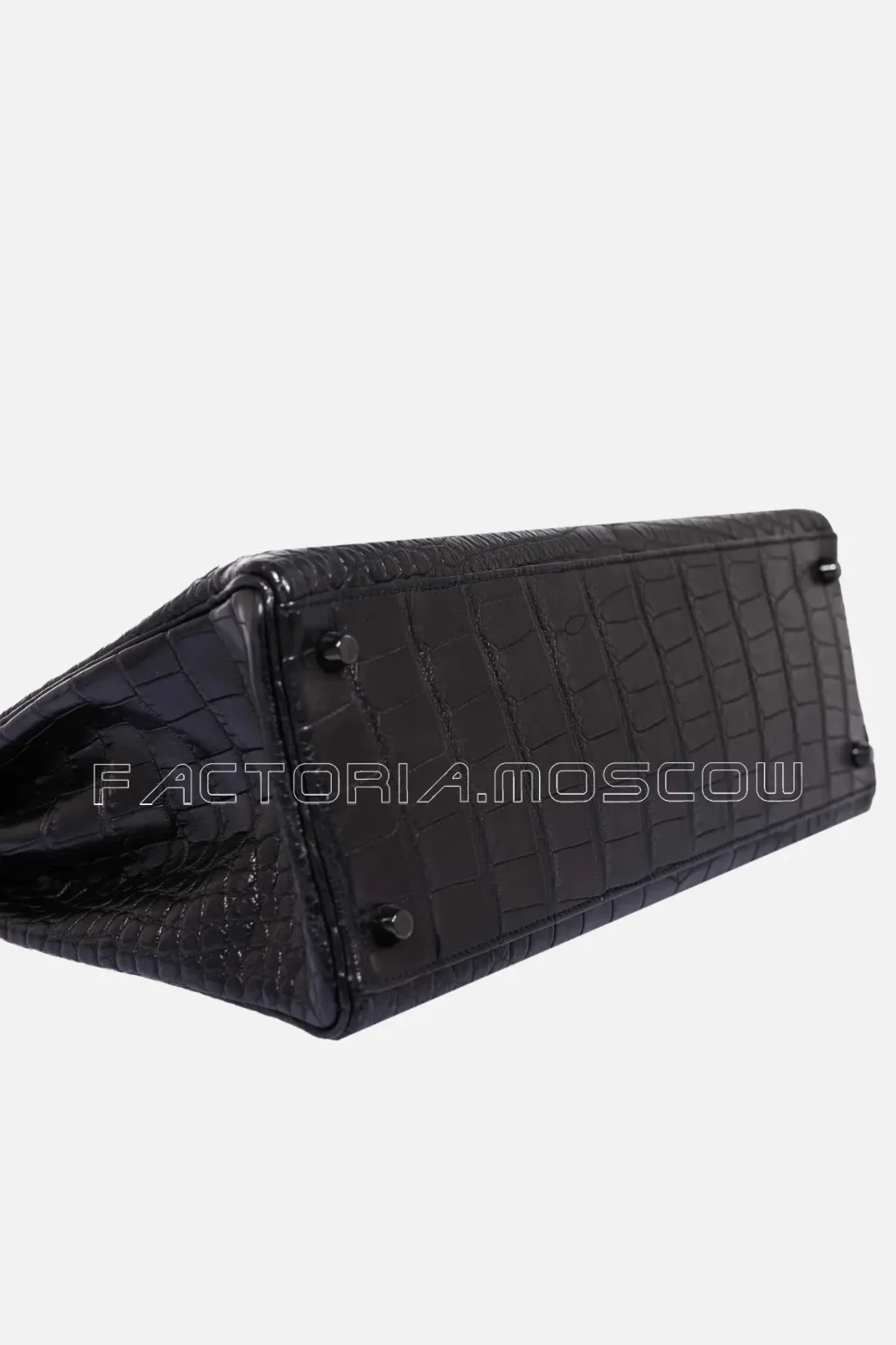 Hermes Kelly Retourne 35 So Black Alligator Matte Hardware Black