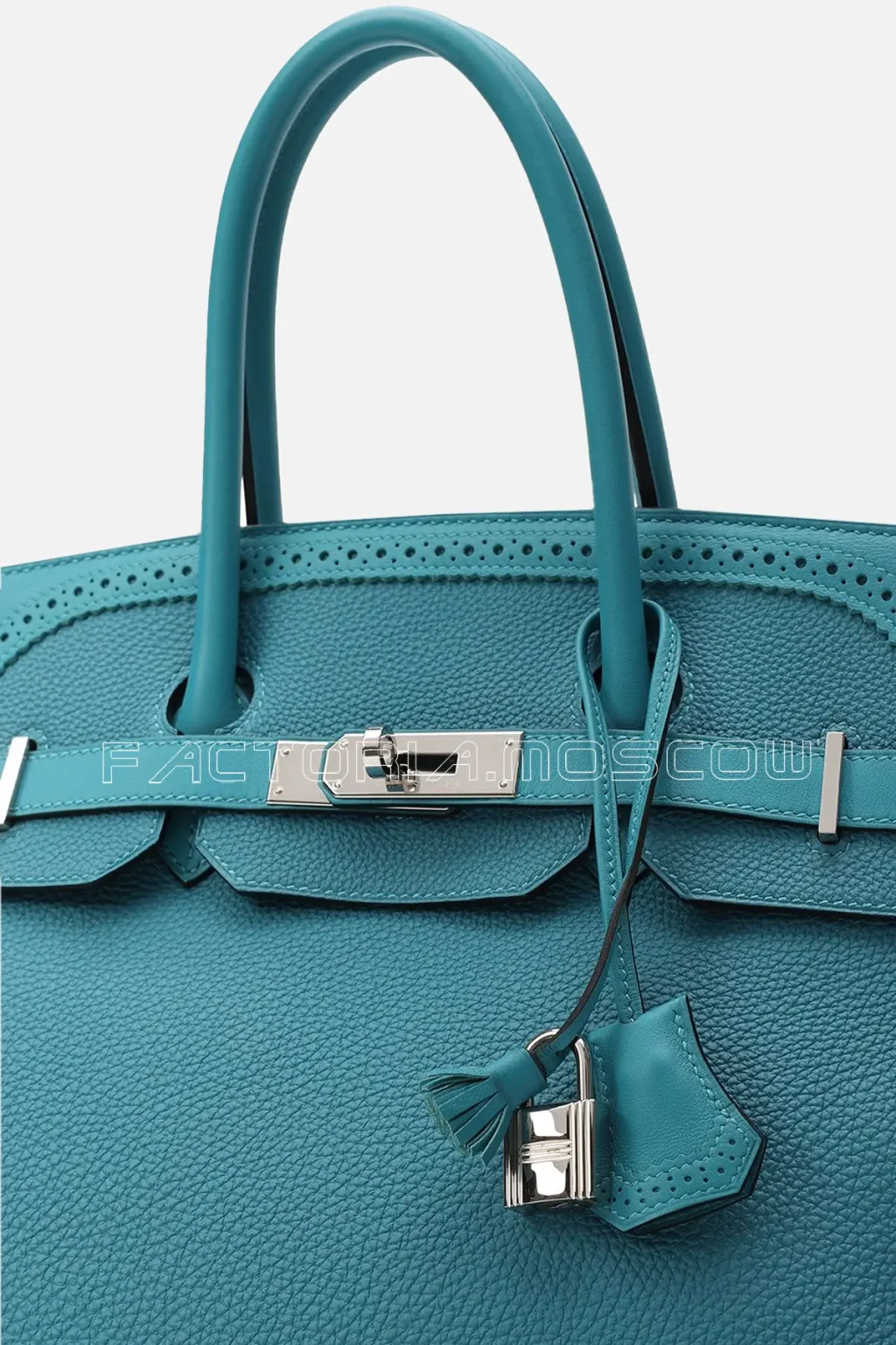 Hermes Birkin 35 Ghillies Swift/Togo Colour Turquoise PHW